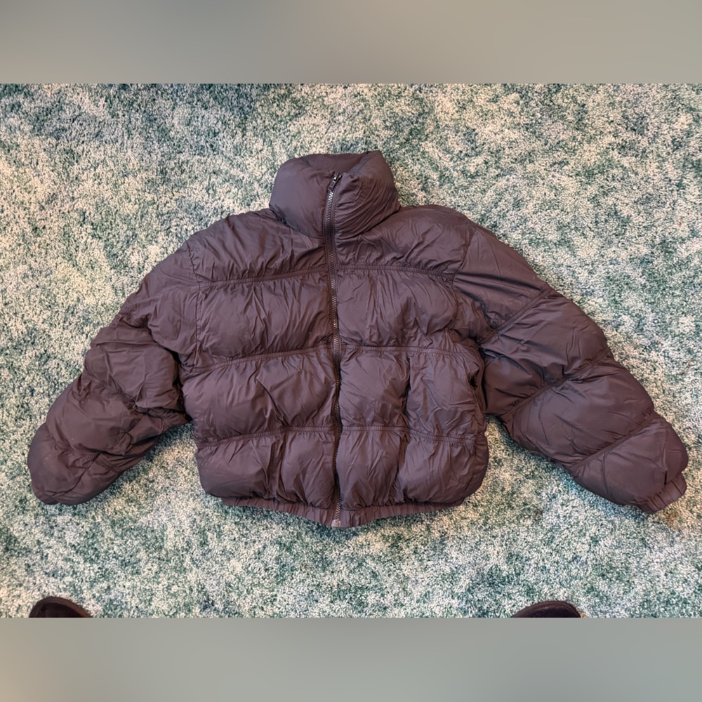 Wild Fable Cropped Black Puffer Jacket